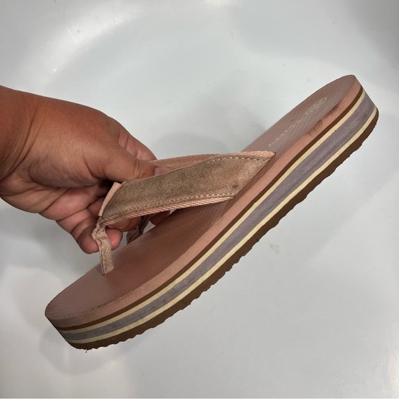 Tory Burch platform 70’s flip flops pink size 6 - Picture 5 of 9